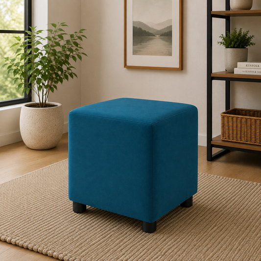 Puff Decorativo Turquesa