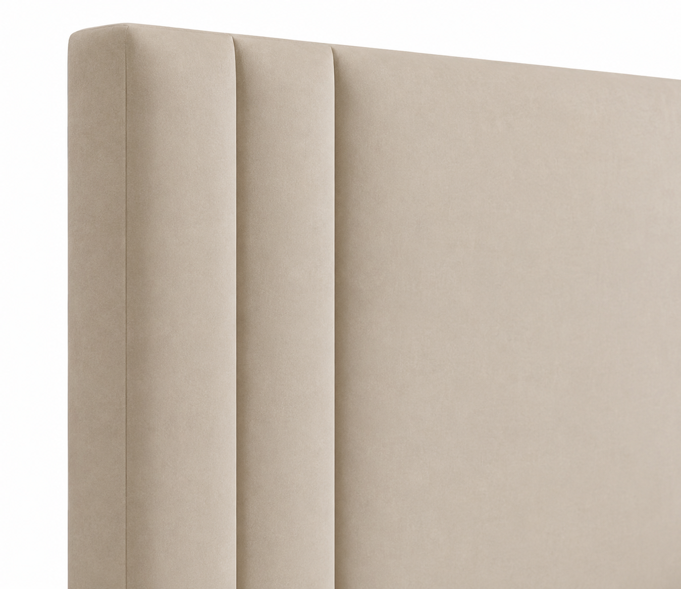 Cabecero Milán Con Pata Beige Tela