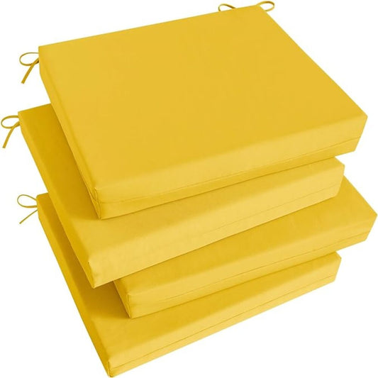 Cojín Para Silla Cuadrado Amarillo