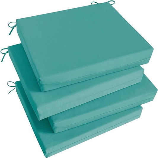 Cojín Para Silla Cuadrado Turquesa