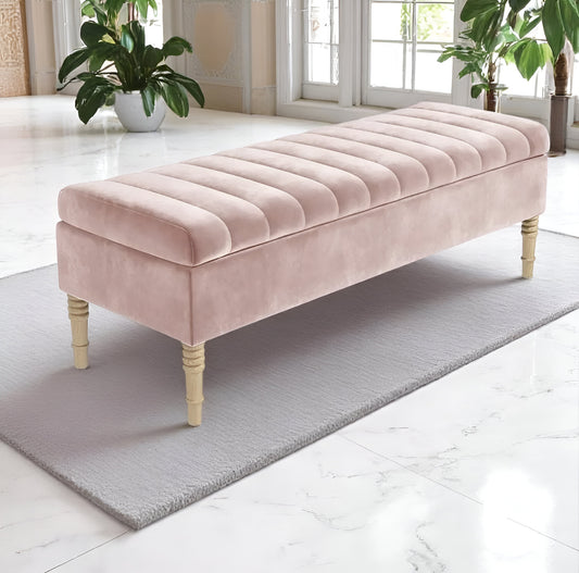Puff Baúl Roma Rosa