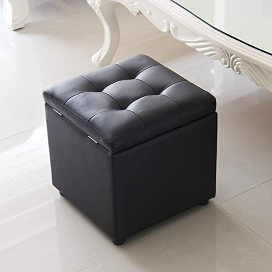 Puff Baúl 40 x 40 Negro
