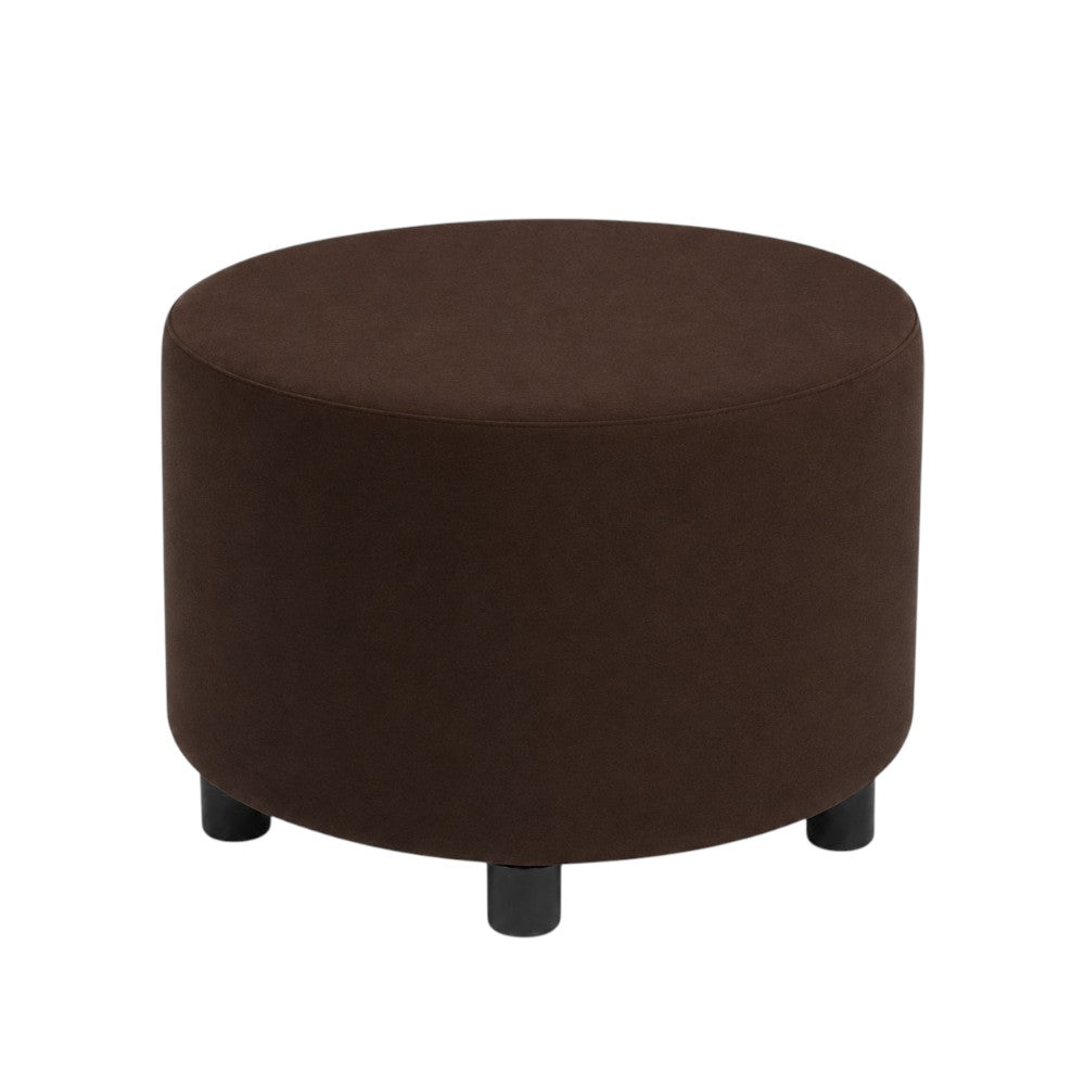 Puff Decorativo Redondo Chocolate