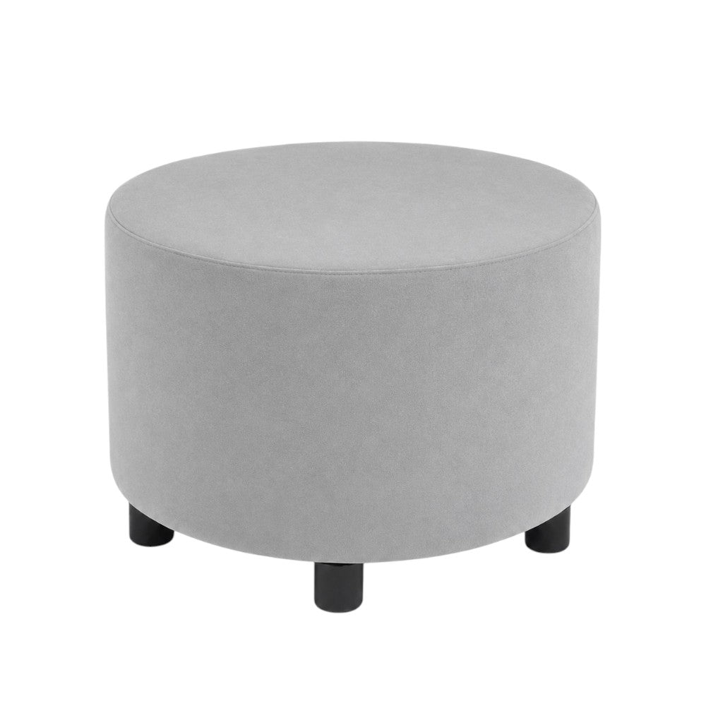 Puff Decorativo Redondo Gris