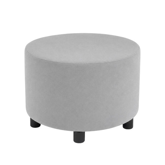 Puff Decorativo Redondo Gris