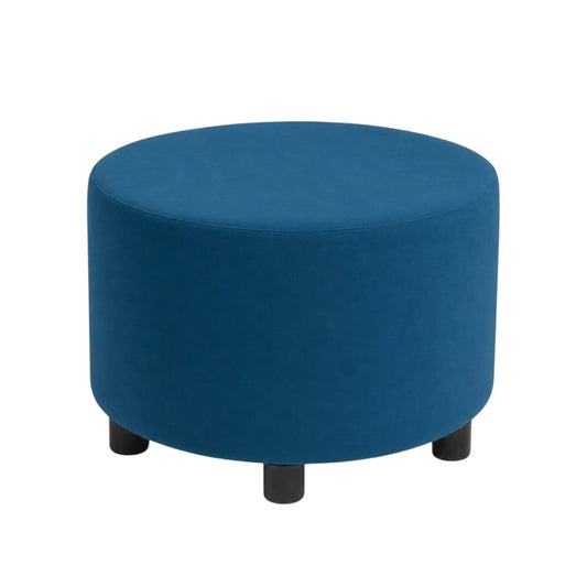 Puff Decorativo Redondo Turquesa