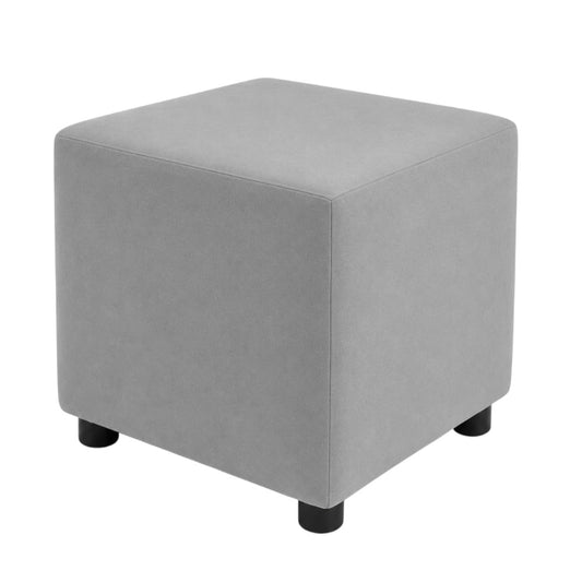 Puff Decorativo Gris Claro