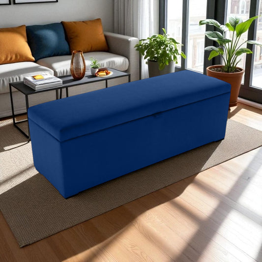 Puff Baúl Suiza 80x40 Navy