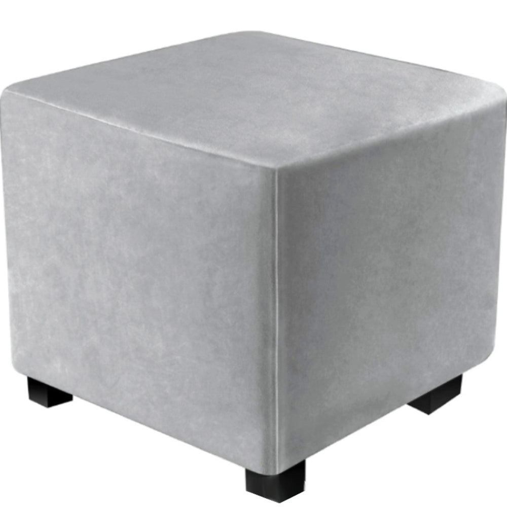 Puff Decorativo Gris Claro