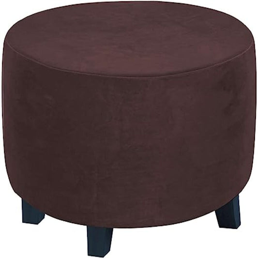 Puff Decorativo Redondo Chocolate