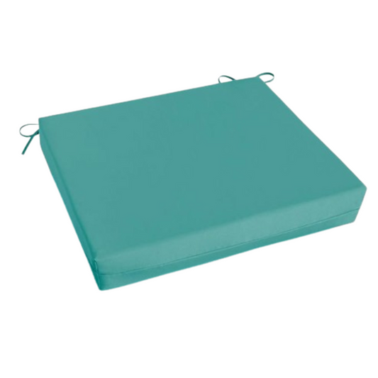 Cojín Para Silla Cuadrado Turquesa