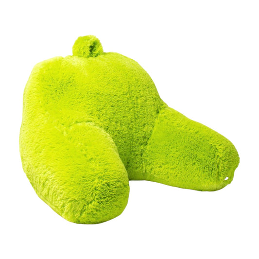 Cojín Anatómico Lectura y Tv Peluche Verde Limón