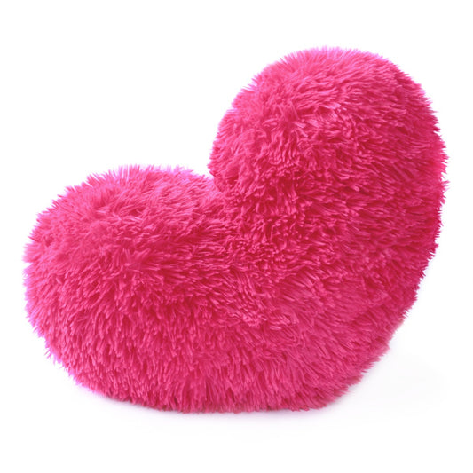 Cojín Corazón Peludo Fucsia