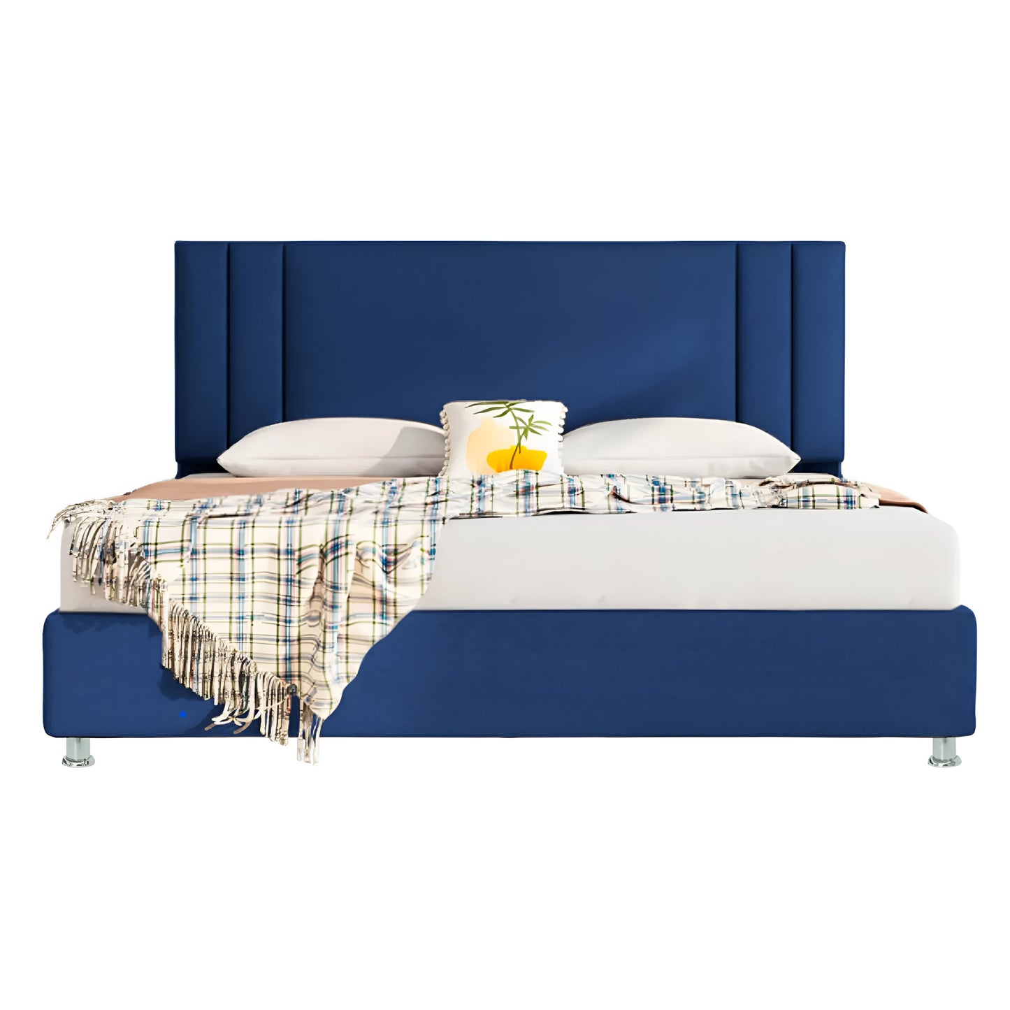 Cabecero Milán Azul Tela