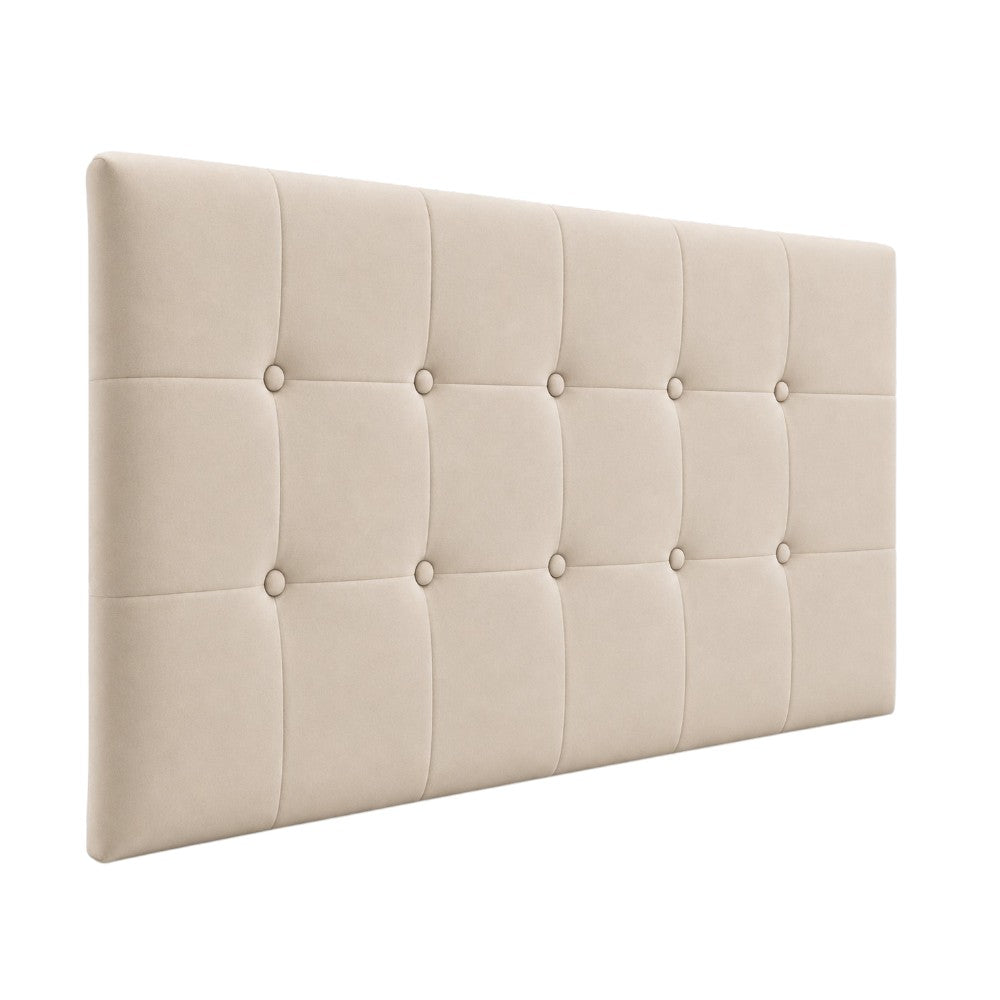 Cabecero Cuadros Beige Tela